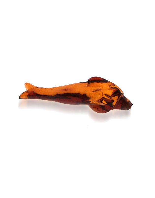 Delfin z bursztynu